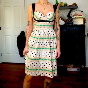 Betsey Johnson pinup rockabilly dress